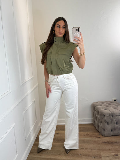 Everly Jeans Wit