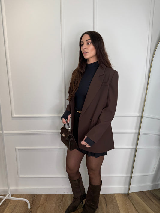 Oversized blazer - bruin