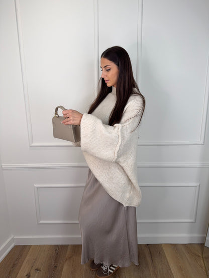 Knit Trui Long Creme