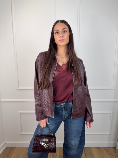 Lace Top Bordeaux