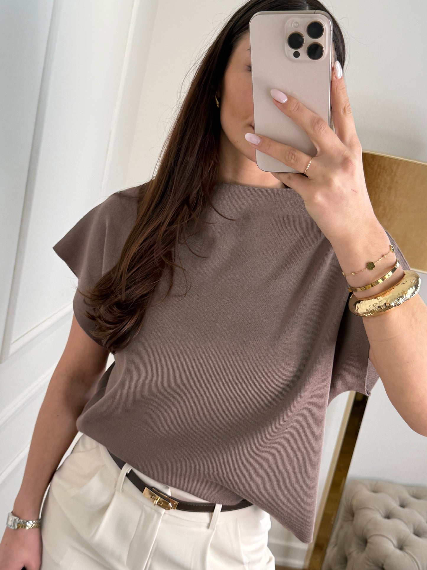 Isabella top taupe