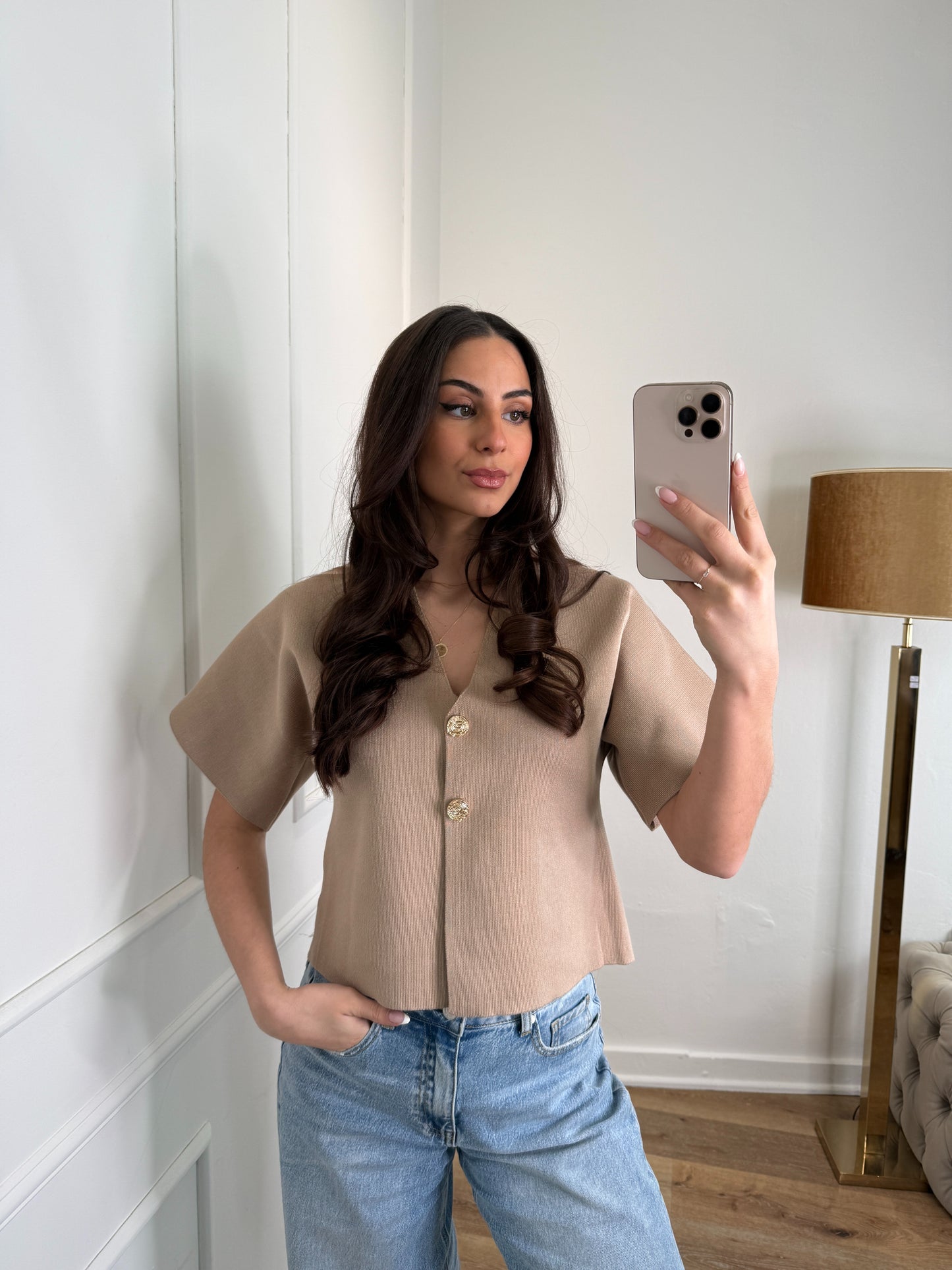Dounia top - taupe