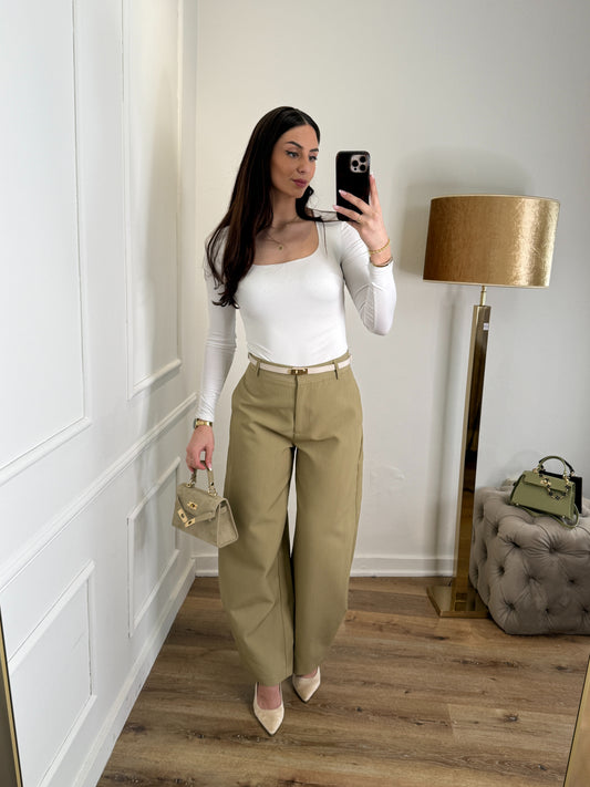 Veve barrel pantalon - groen