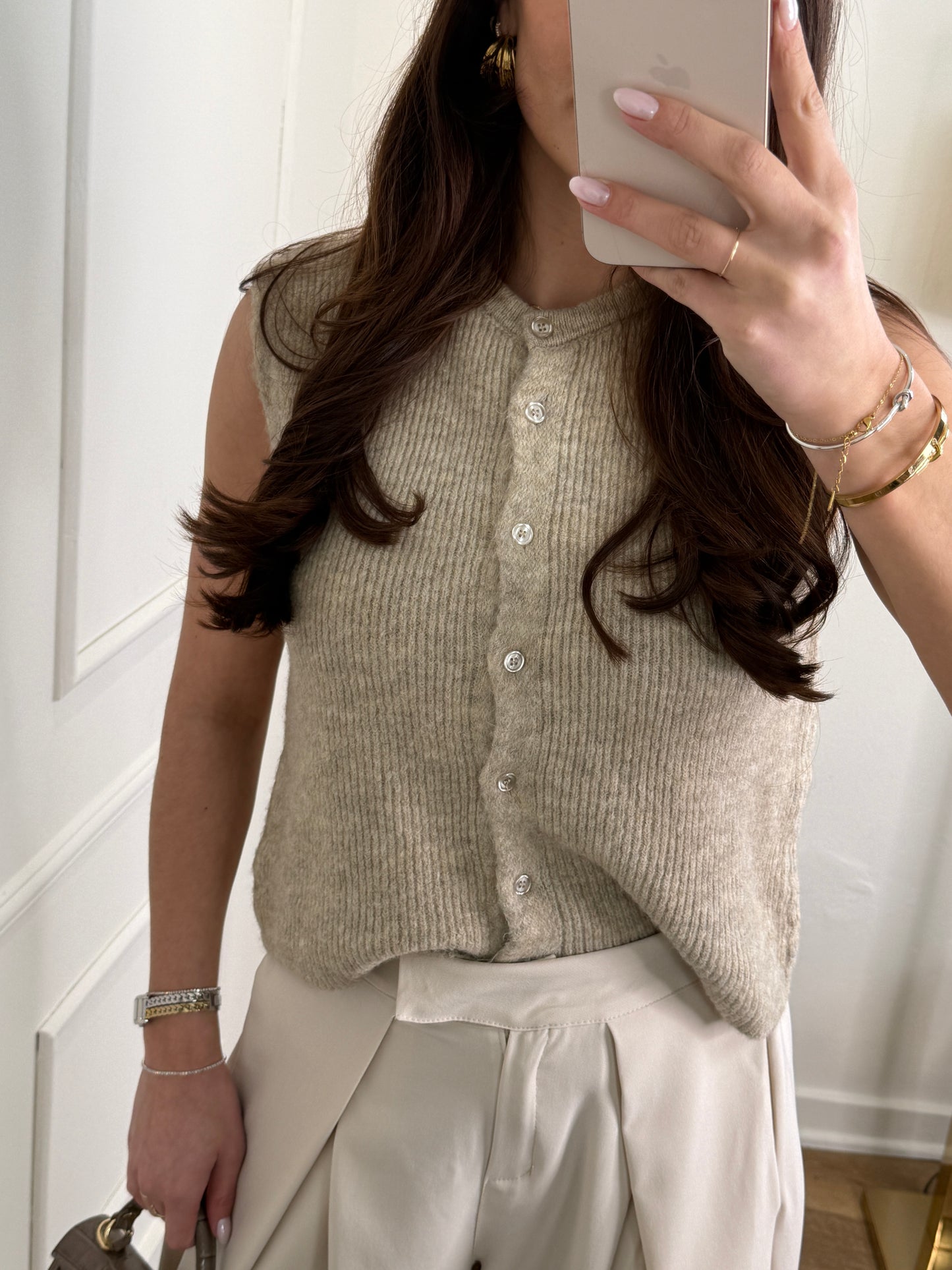 Mady gilet beige