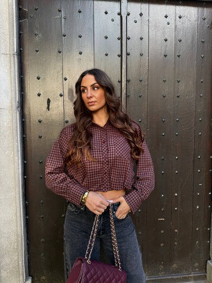 Juno Ruiten Blouse Wine