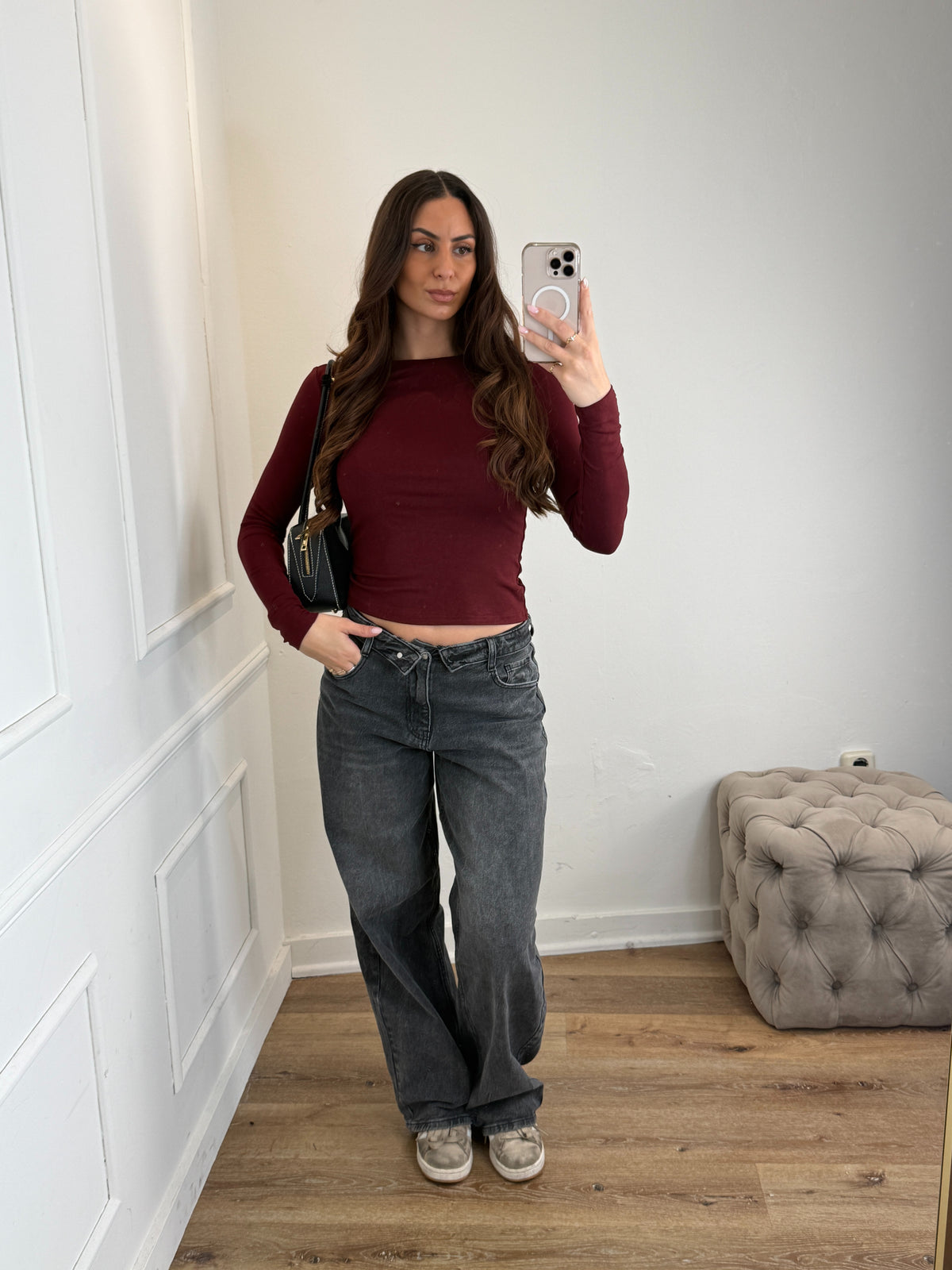 Hazel top bordeaux