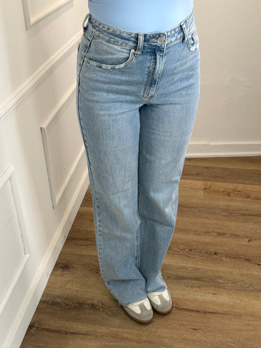 Tall wide leg jeans blue