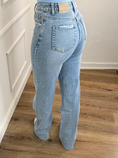 Tall wide leg jeans blue