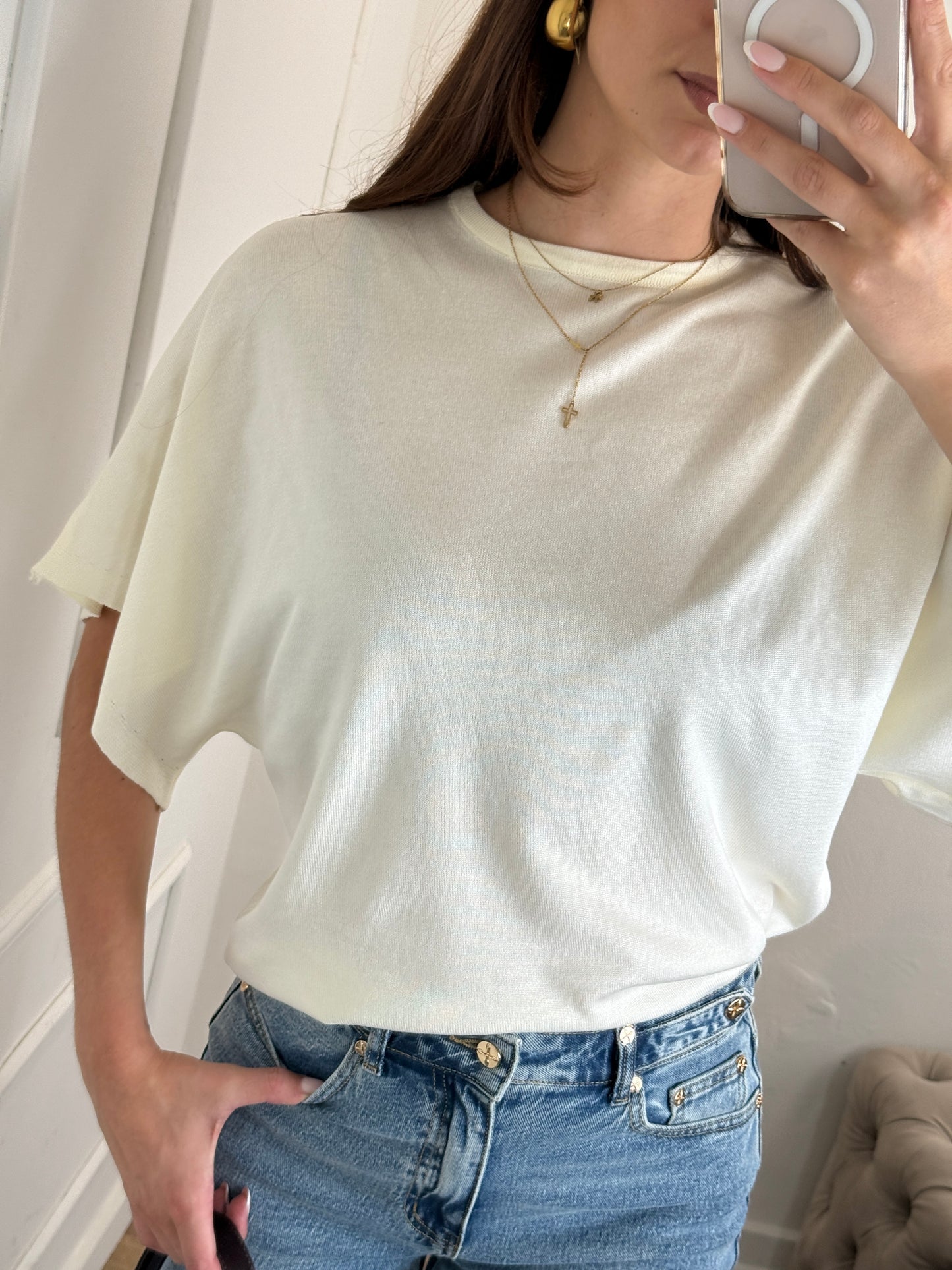 Millie top creme