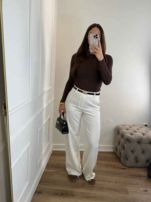 Zoe Pantalon Extra lang wit