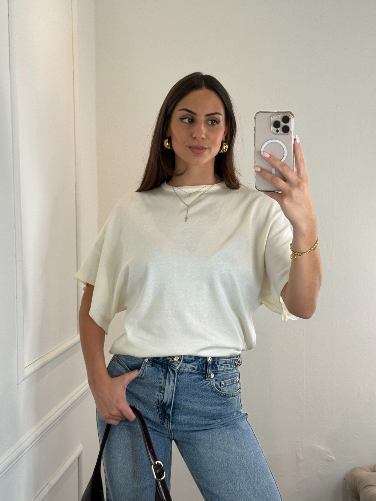 Millie top creme