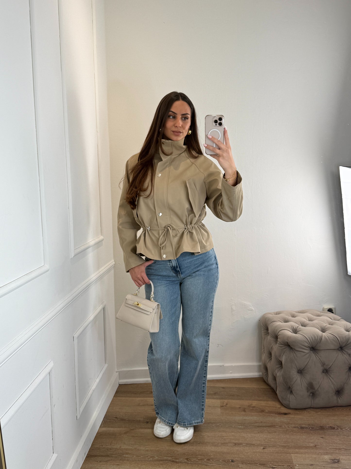 Willow jas beige