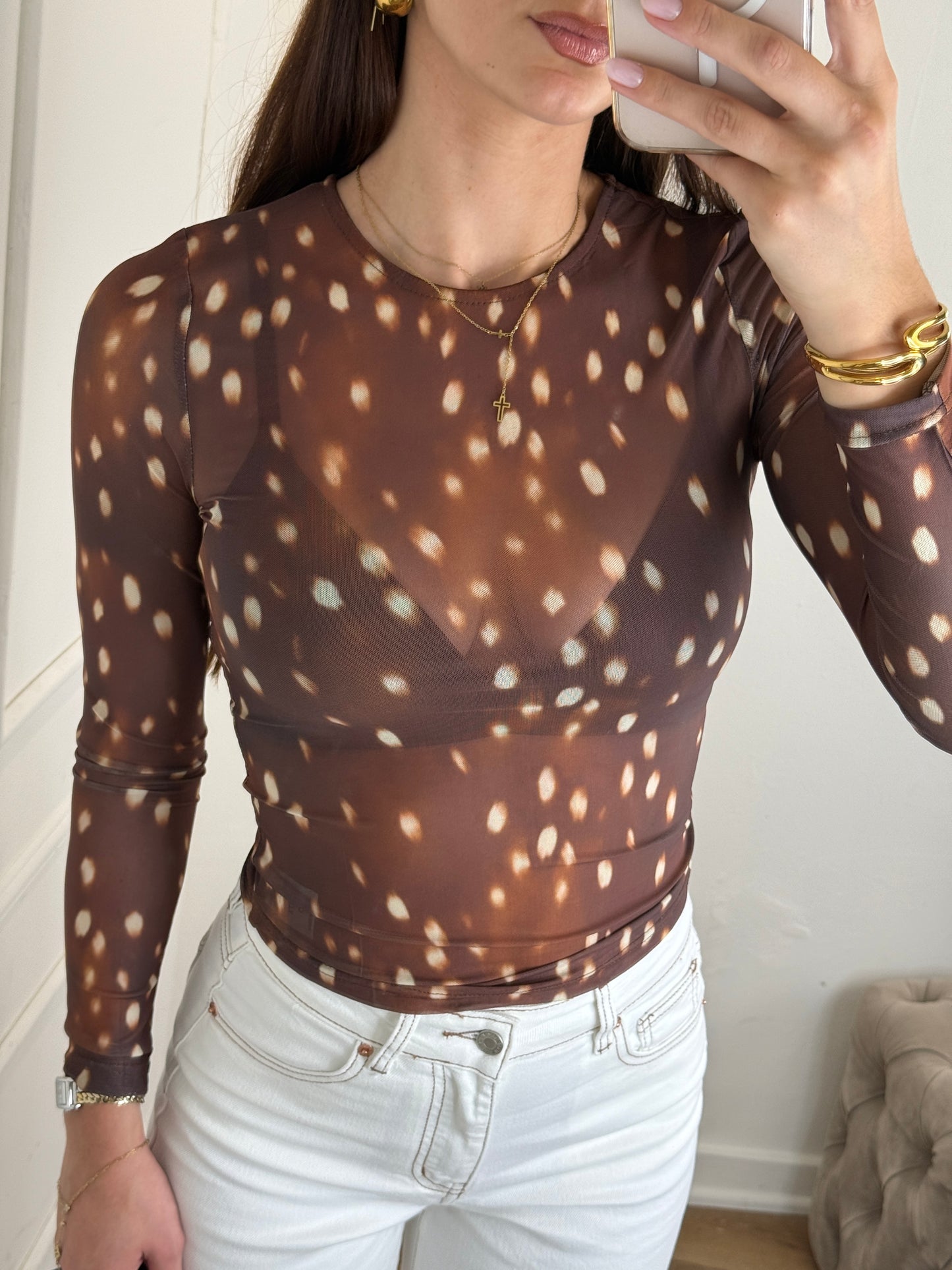 Wren Mesh Top Bambi