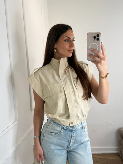 Josie Gilet Beige
