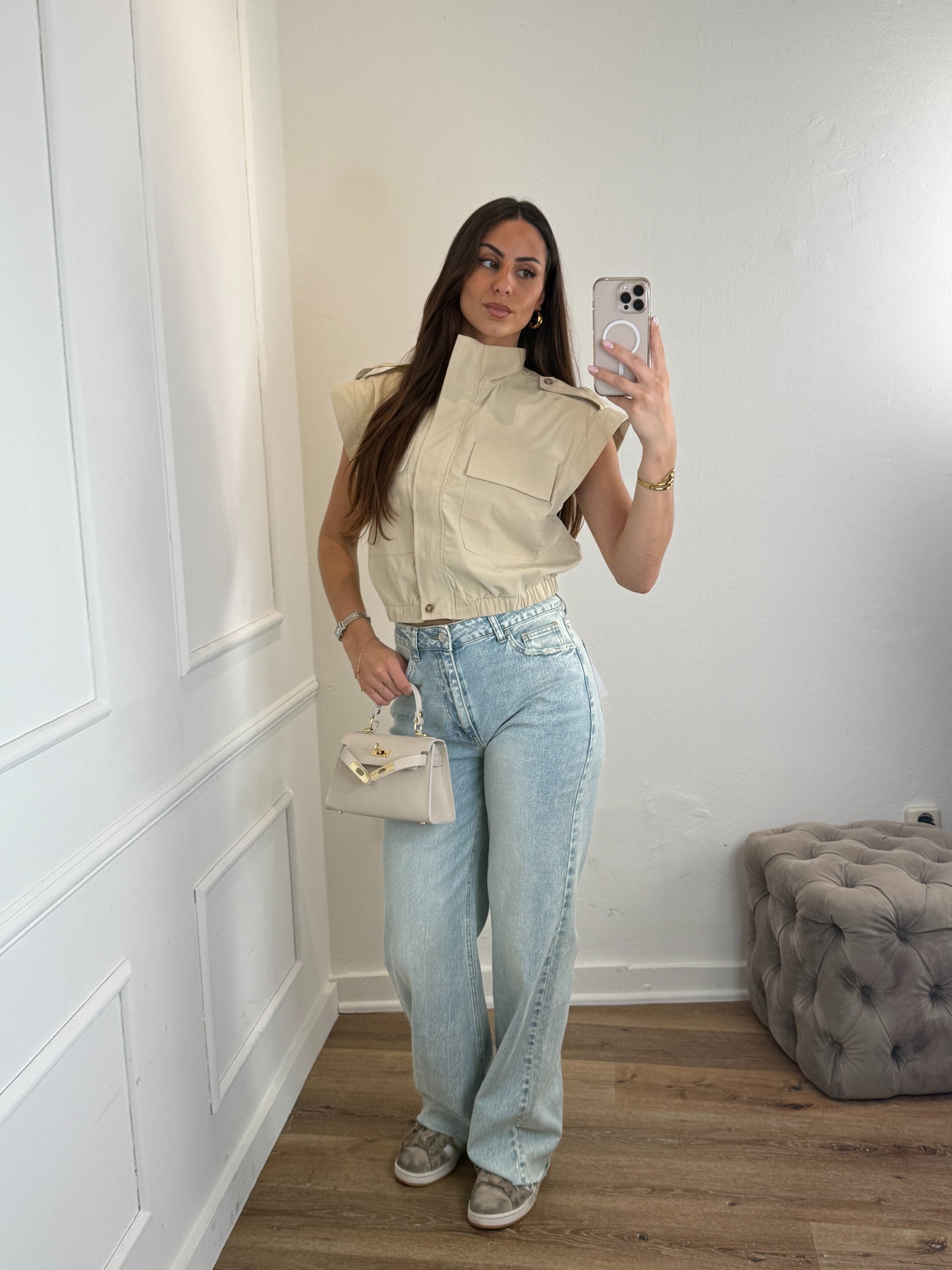 Josie Gilet Beige