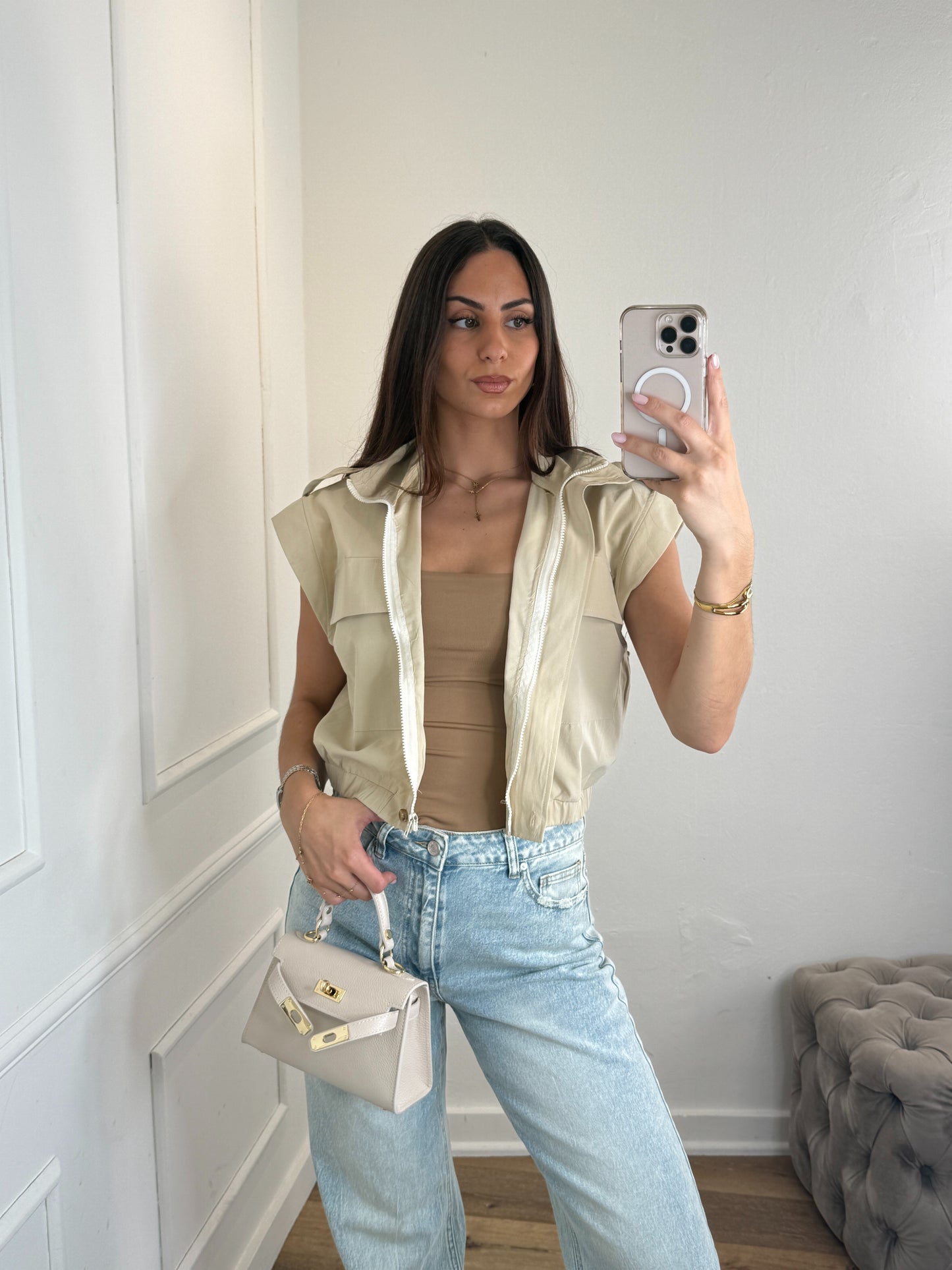Josie Gilet Beige