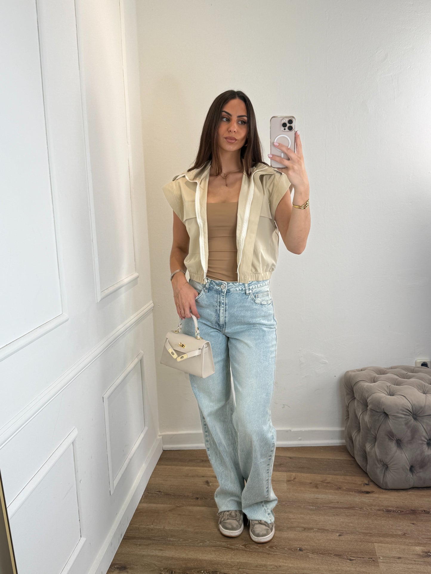 Josie Gilet Beige