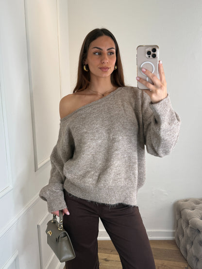 Hadley Trui Taupe