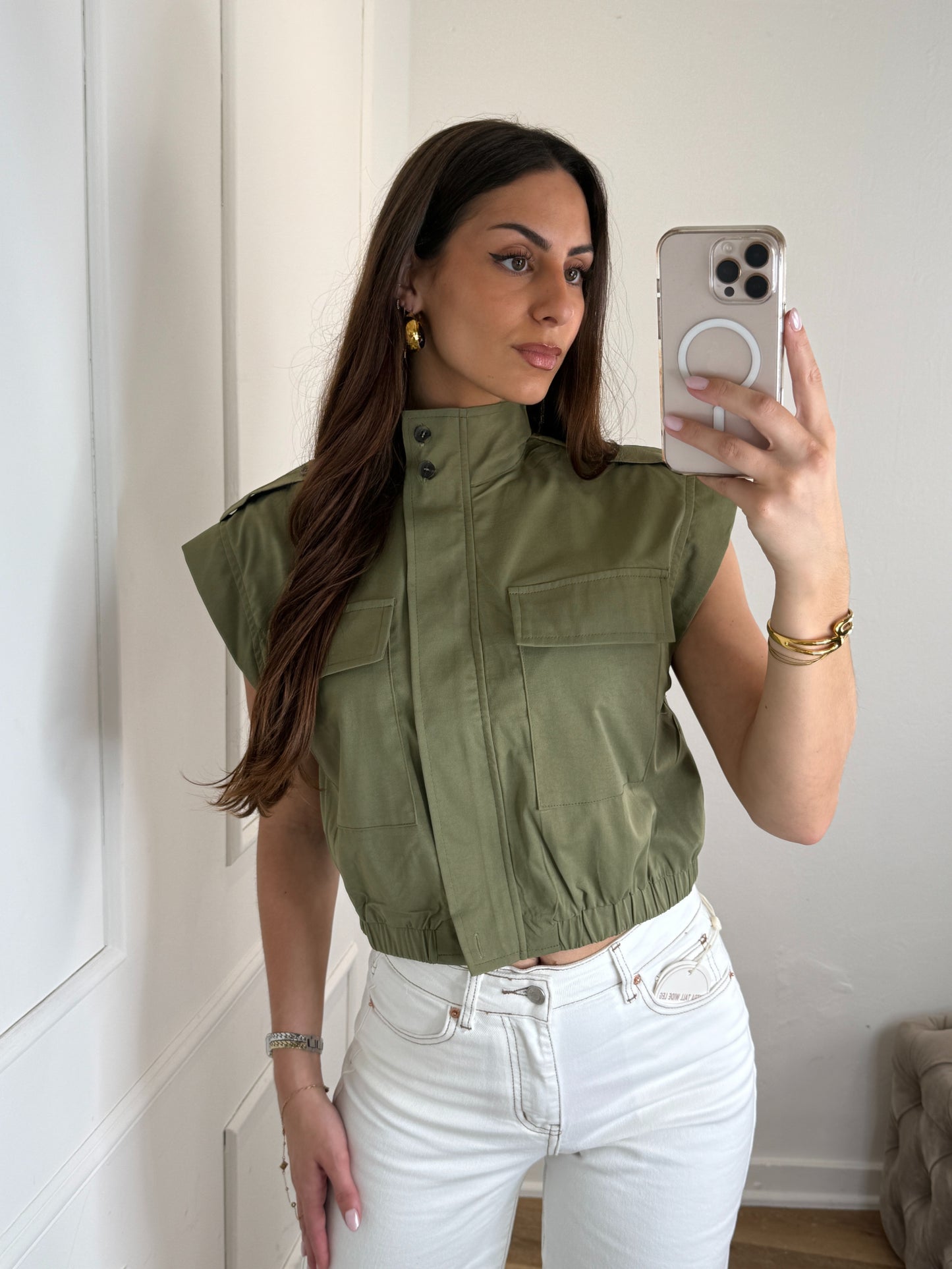 Josie Gilet Groen