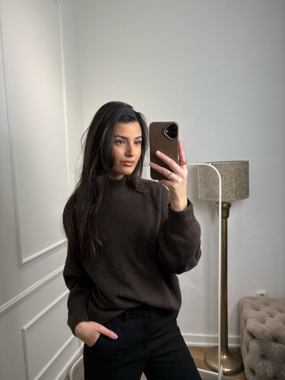 Lotte knit trui bruin