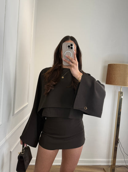 Leah skort bruin