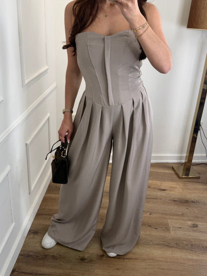 Ellie jumpsuit taupe