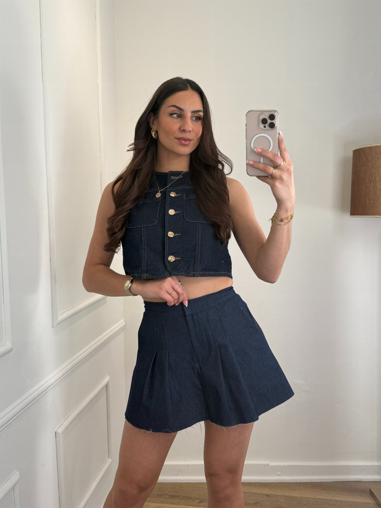 Amy plooien skort