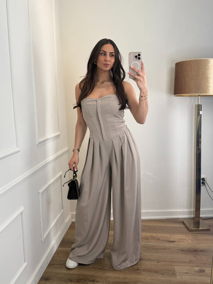 Ellie jumpsuit taupe