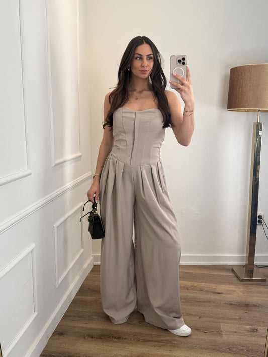 Ellie jumpsuit taupe