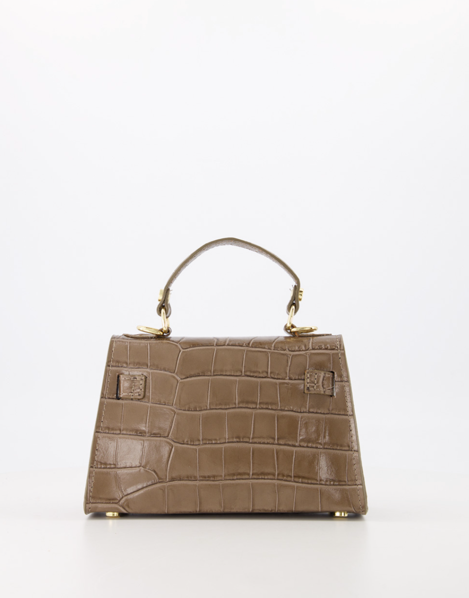 Grace Tas - Taupe Croco