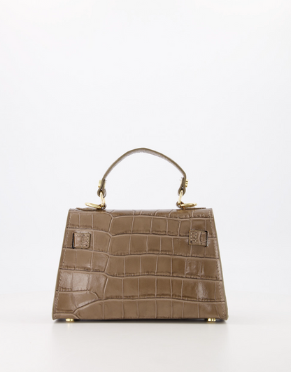Grace Tas - Taupe Croco