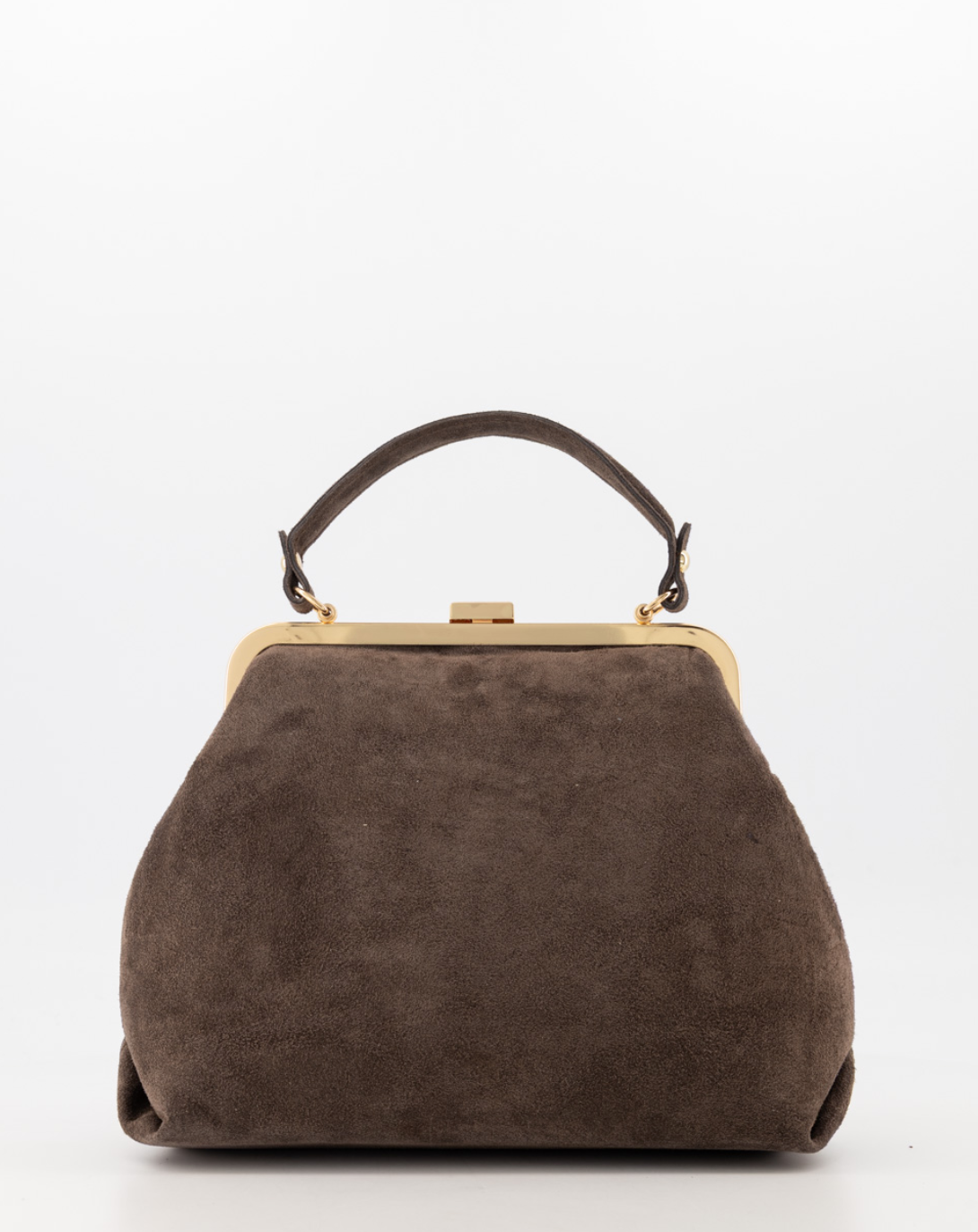 Kylie leren tas stud - donkerbruin