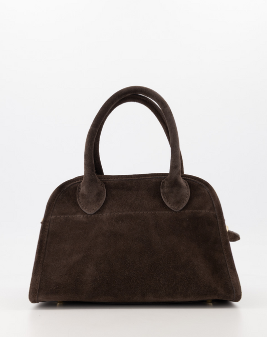 Olivia leren tas - donkerbruin