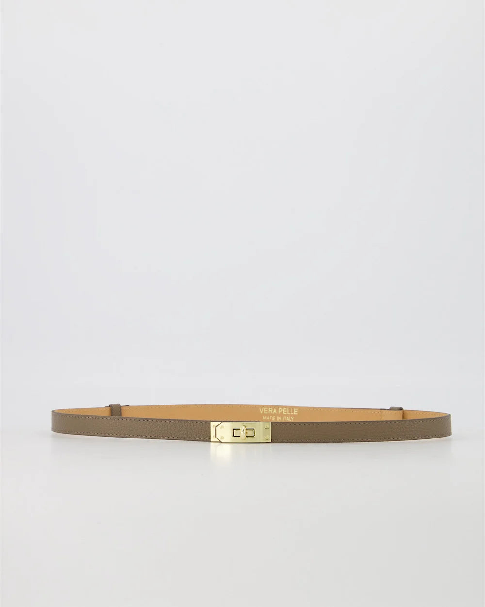 ADJUSTABLE BELT DARK TAUPE