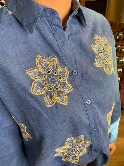 Raya Denimlook Blouse 1301