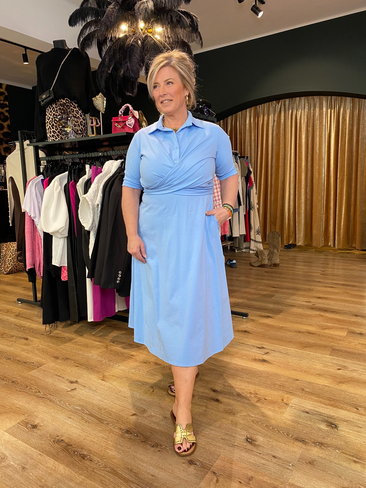 Ella Jurk Blauw 1334