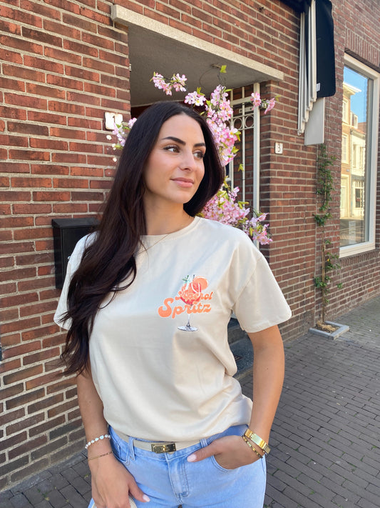 Aperol Spritz T-shirt Beige