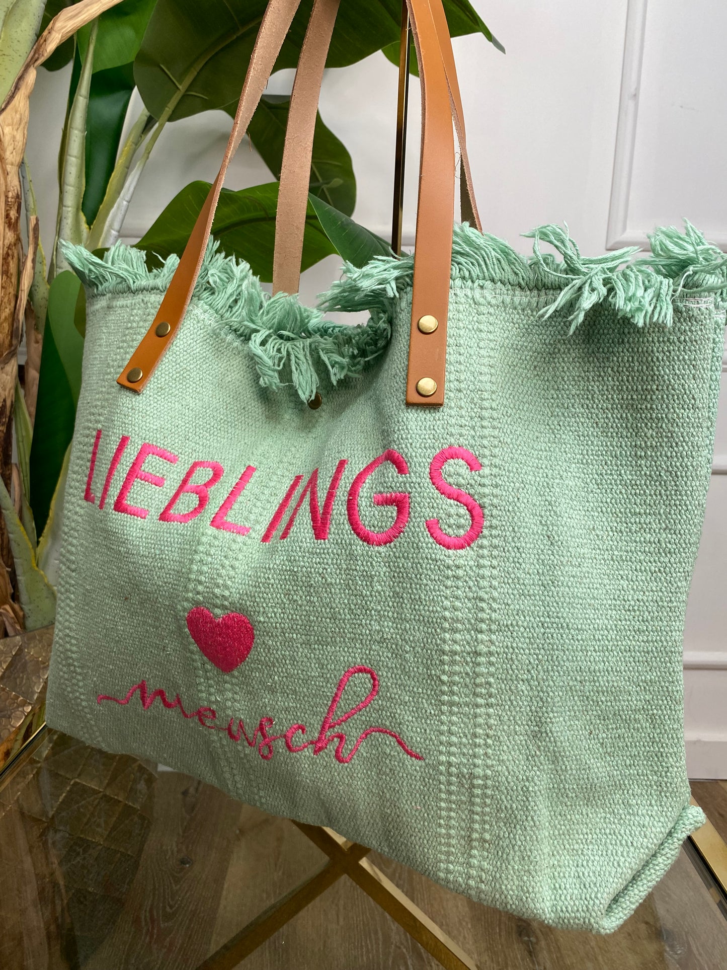 Lieblings Mensch Tas Mintgroen