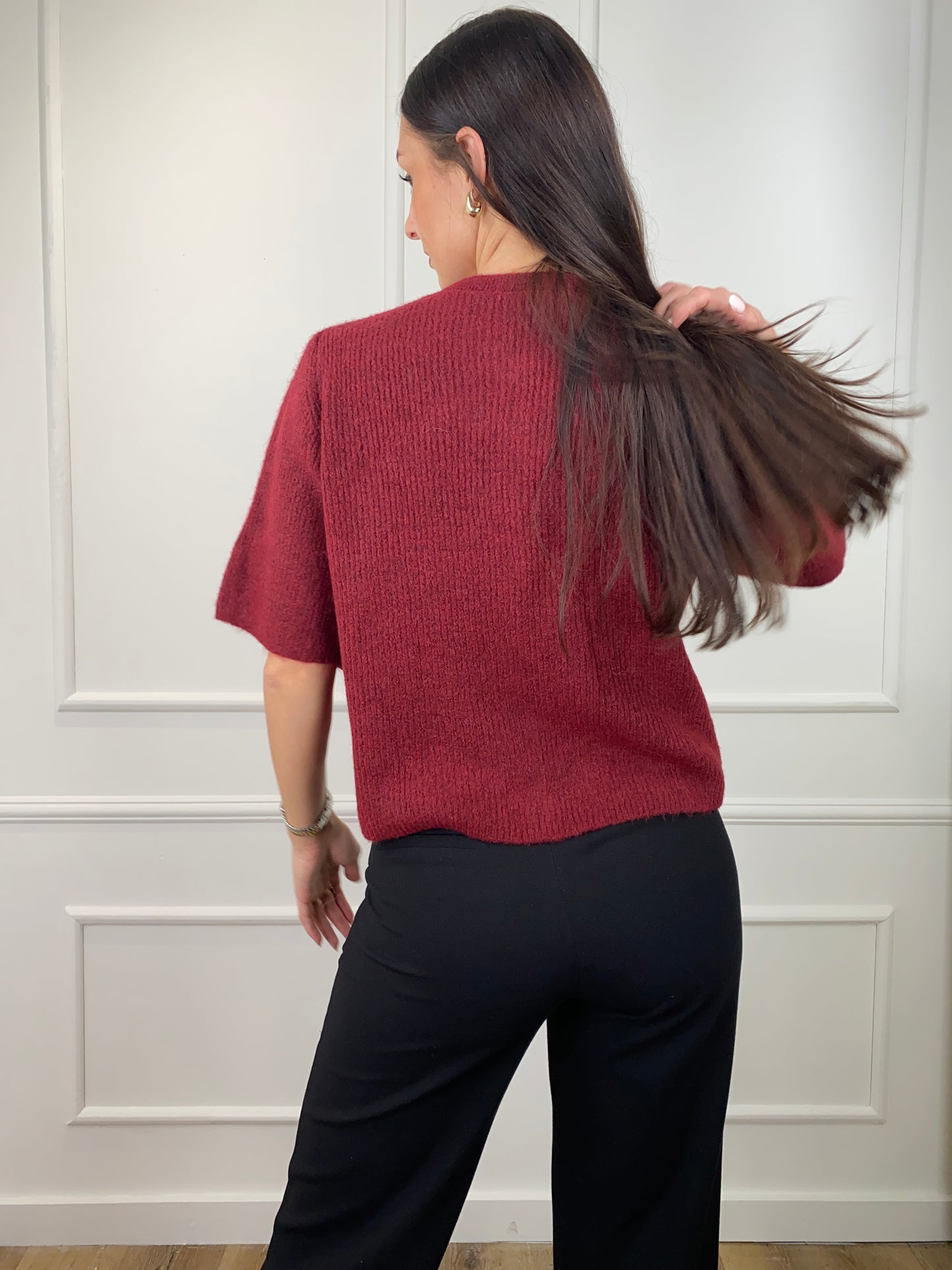 LAURA KNIT BORDEAUX