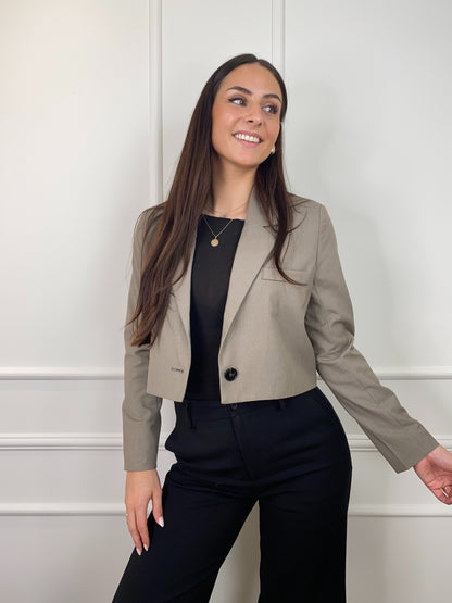 DOUNIA SHORT BLAZER TAUPE