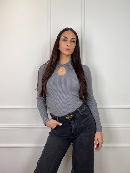 ESTHER LONG SLEEVE GREY