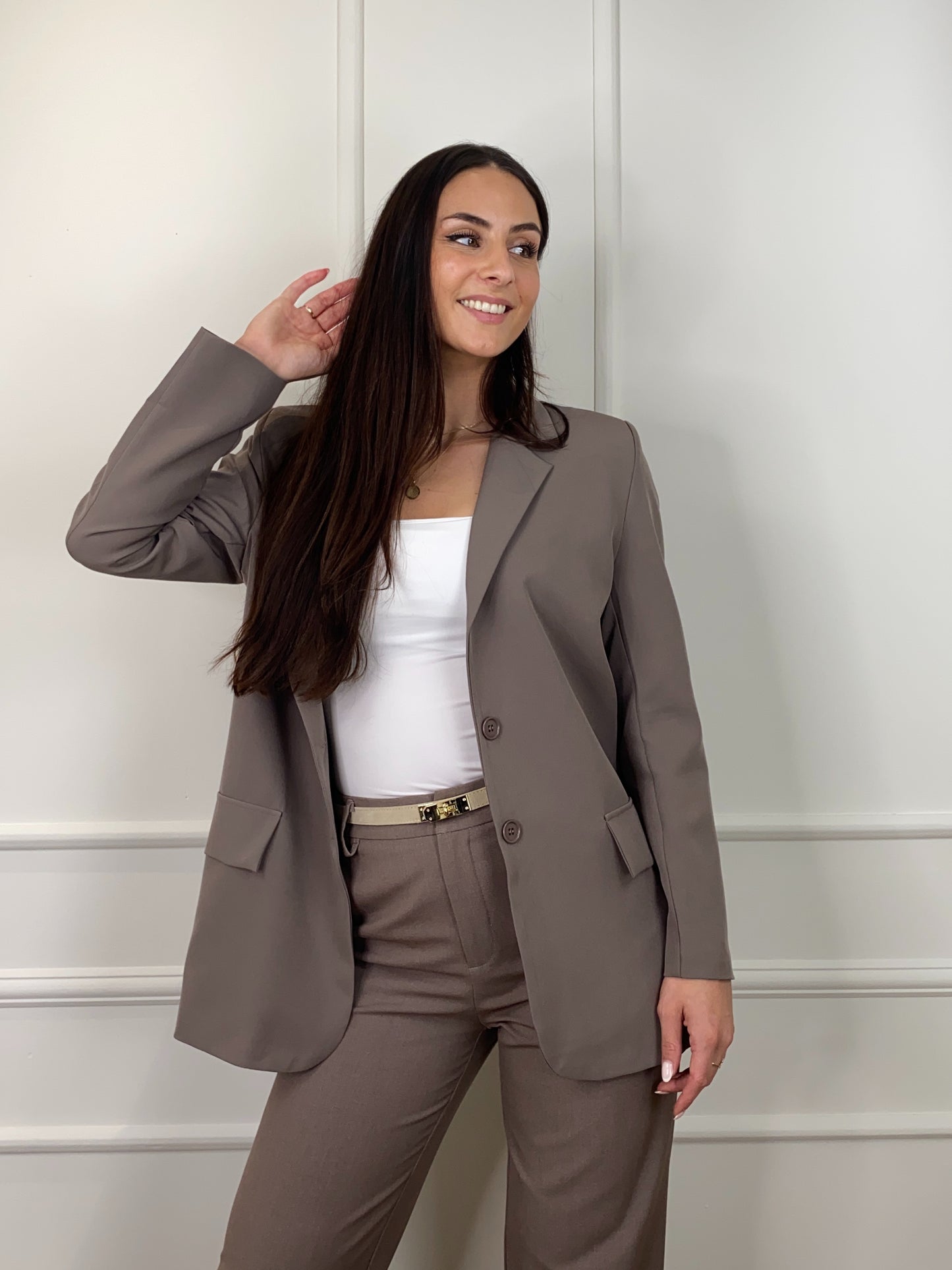 JUNE BLAZER TAUPE