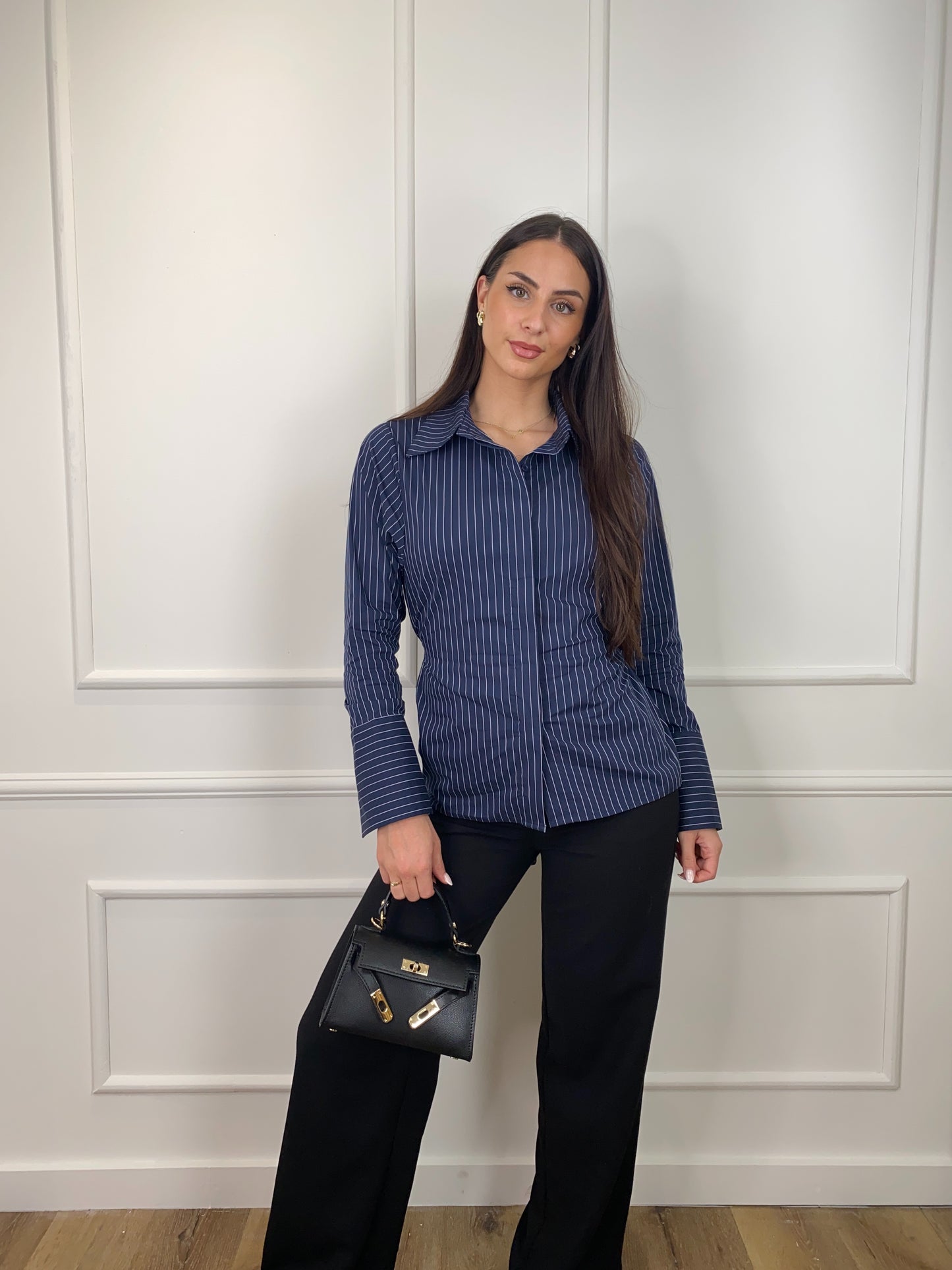WAIST BLOUSE BLUE