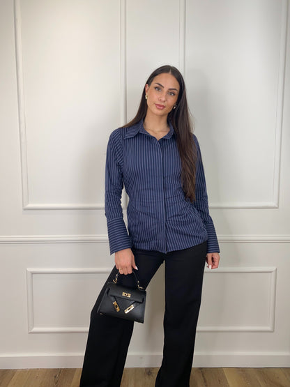 WAIST BLOUSE BLUE