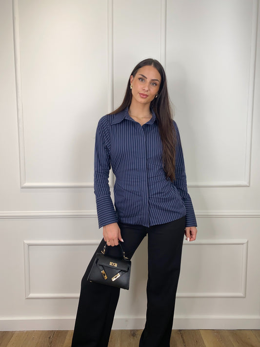 WAIST BLOUSE BLUE